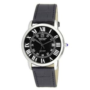 Steinhausen Black Dial Silver Tone Men's Watck